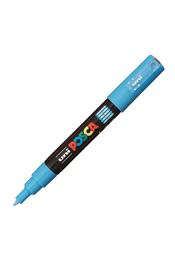 Uniball Posca 1M Markör 0.7 mm Turkuaz - 1