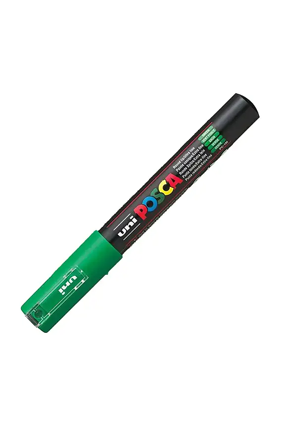 Uniball Posca 1M Markör 0.7 mm Yeşil - 1