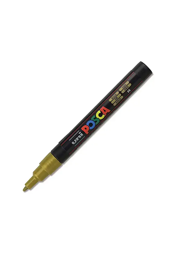 Uniball Posca 3M Markör 1.3 mm Altın - 1
