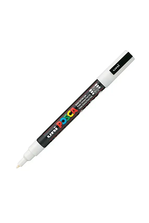 Uniball Posca 3M Markör 1.3 mm Beyaz - 1