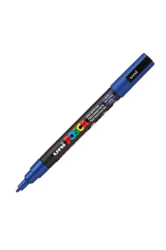 Uniball Posca 3M Markör 1.3 mm Mavi - 1