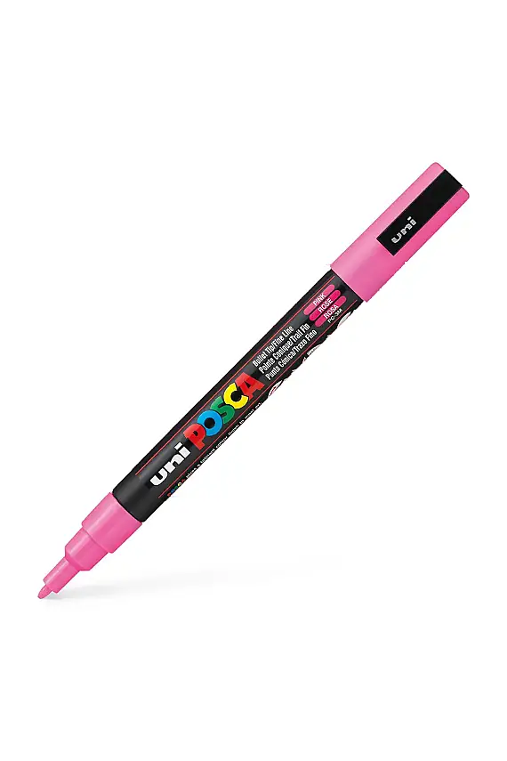 Uniball Posca 3M Markör 1.3 mm Pembe - 1