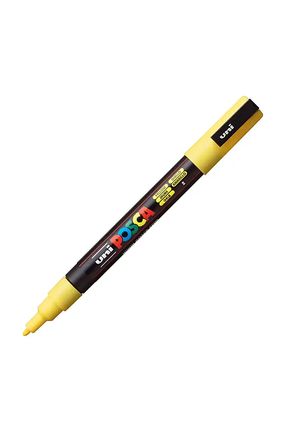 Uniball Posca 3M Markör 1.3 mm Sarı - 1