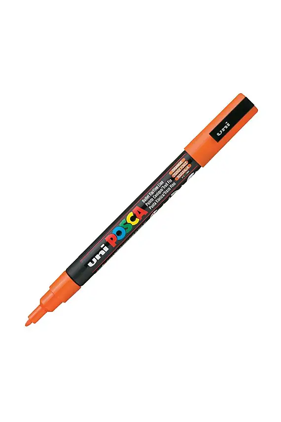 Uniball Posca 3M Markör 1.3 mm Turuncu - 1