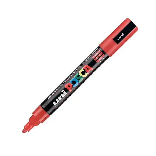 Uniball Posca 5M Markör 2.5 mm Kırmızı - 2