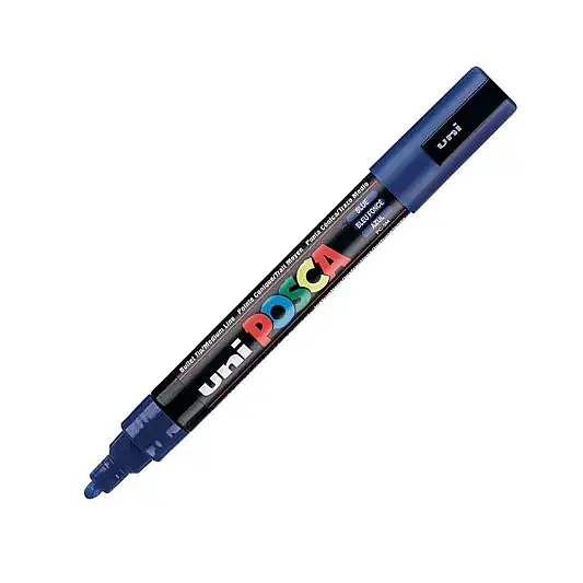 Uniball Posca 5M Markör 2.5 mm Mavi - 2