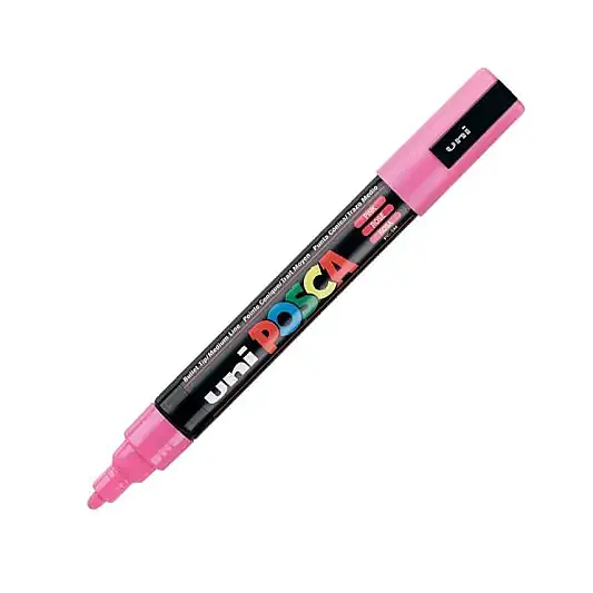 Uniball Posca 5M Markör 2.5 mm Pembe - 1