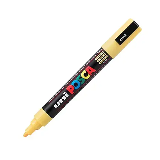 Uniball Posca 5M Markör 2.5 mm Sarı - 1