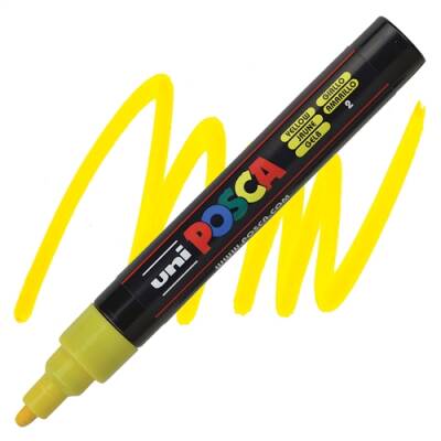 Uniball Posca Marker Sarı - Uniball