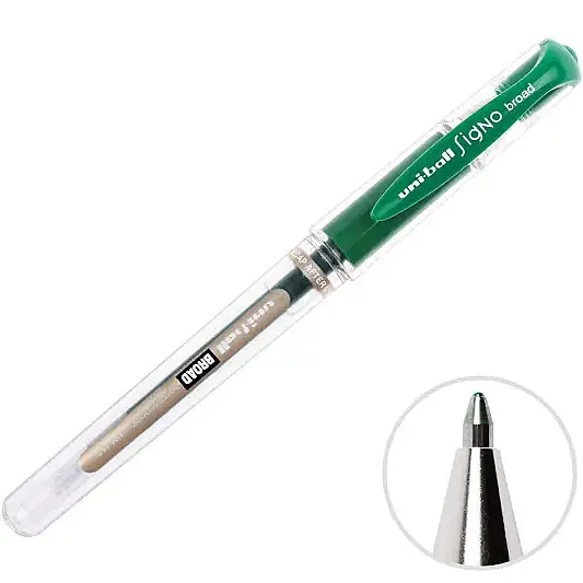 Uniball UM-153 Signo İmza Kalemi 1.0 mm Yeşil - 6
