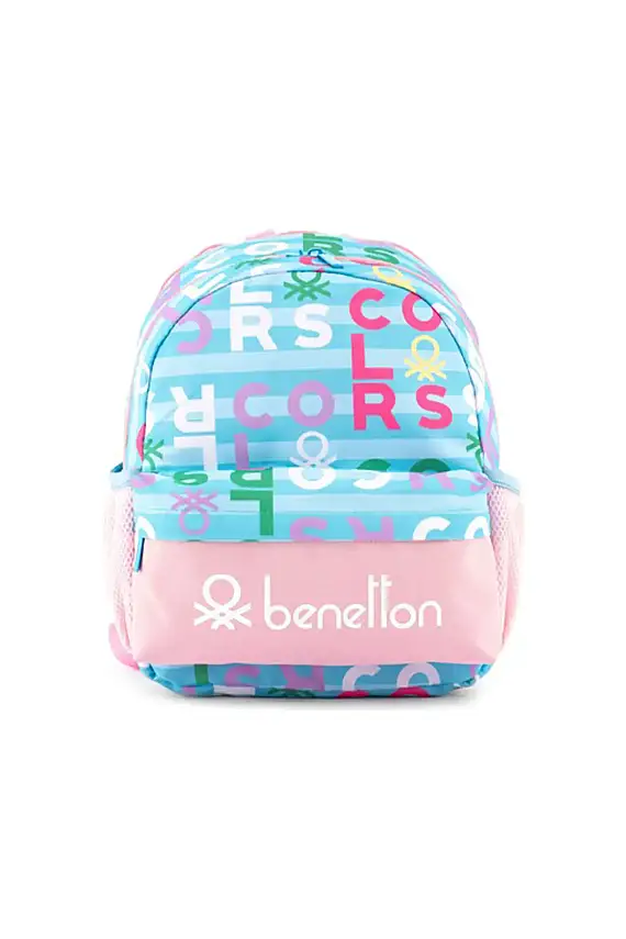 Unıted Colors Benetton Anaokul Çanta Turkuaz Pembe 13137 - 1