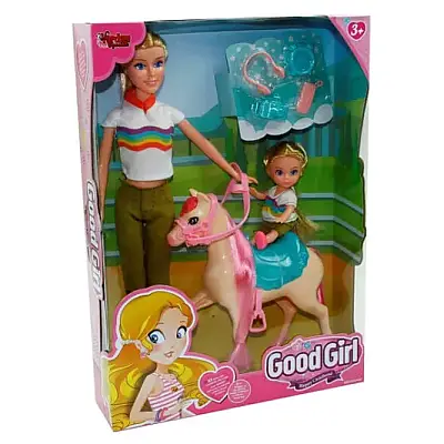 Vardem Kutulu 29 cm Atlı Kızı Ve Anne Bebek - 1