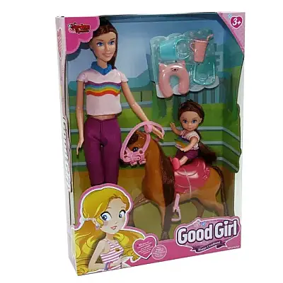 Vardem Kutulu 29 cm Atlı Kızı Ve Anne Bebek - 4