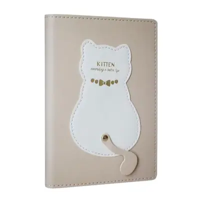 Victoria's Journals Geçmeli Lastikli Pastel Pembe Deri Çizgili 96 Yp 13x18 - 1