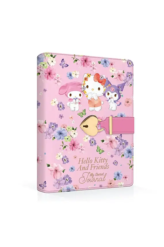 Victorias Journals Hello Kitty And Friends Kalp Kilitli Günlük Renkli Özel 192 Yp A6 - 1