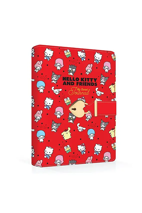 Victorias Journals Hello Kitty And Friends Kalp Kilitli Günlük Renkli Özel 192 Yp A6 - 1