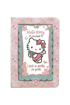 Victorias Journals Hello Kitty Aynalı Sert Kpk Günlük A6 192 Yp Pembe - 1