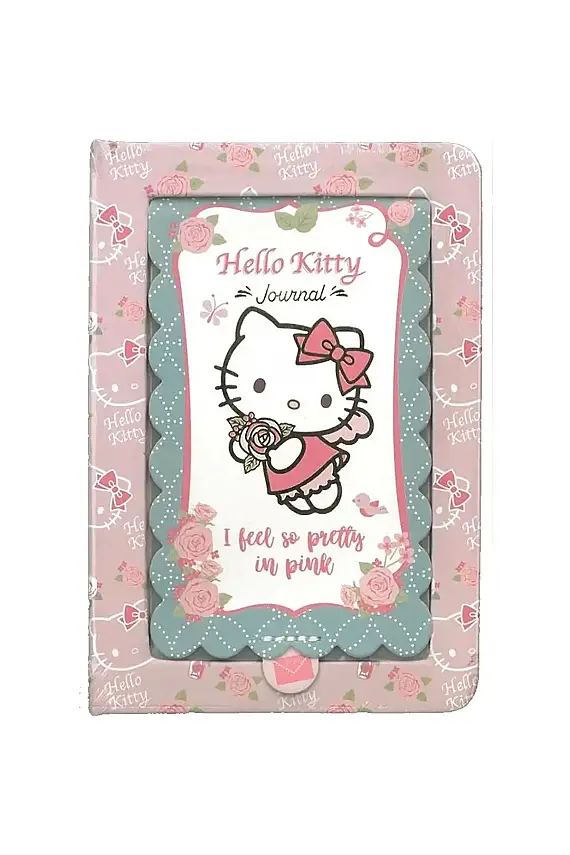 Victorias Journals Hello Kitty Aynalı Sert Kpk Günlük A6 192 Yp Pembe - 1