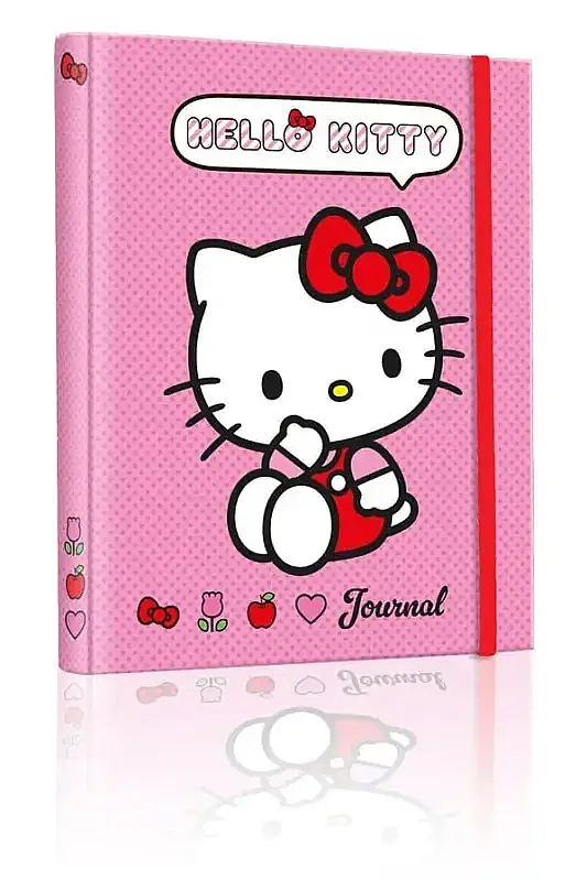 Victorias Journals Hello Kitty Gizli Spiralli Günlük Planlayıcı Özel 160 Yp 17 x 33 - 2