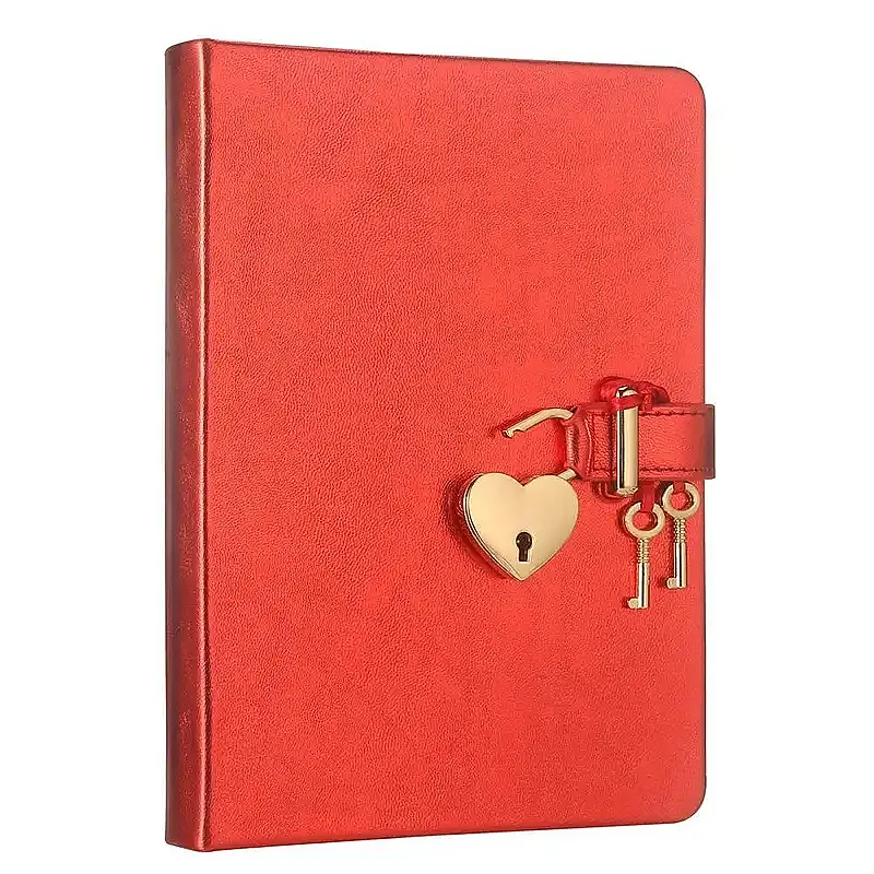 Victorias Journals Hush Hush Kırmızı Kalp Kilitli Özel 160 Yp 13x18 Cm - 1