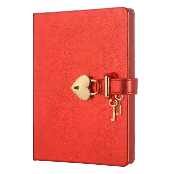 Victoria's Journals Hush Hush Kırmızı Kalp Kilitli Özel 160 Yp 13x18 - 1