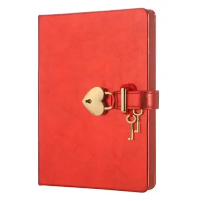 Victoria's Journals Hush Hush Kırmızı Kalp Kilitli Özel 160 Yp 13x18 - 2