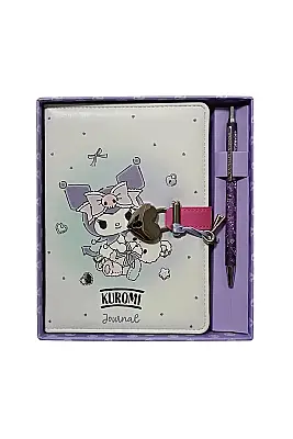 Victorias Journals Hush Hush Kuromi Tükenmez Kalem Kalp Kilitli Çizgili 160 Yp 13x18 Cm Kutulu - 1