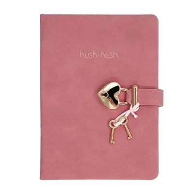 Victoria's Journals Hush Hush Pastel Yeşil Kalp Kilitli Çizgili 160 Yp 13x18 - 2