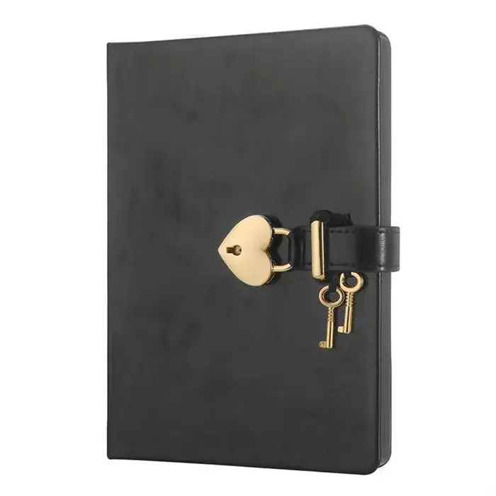 Victoria's Journals Hush Hush Siyah Kalp Kilitli Özel 160 Yp 13x18 - 1