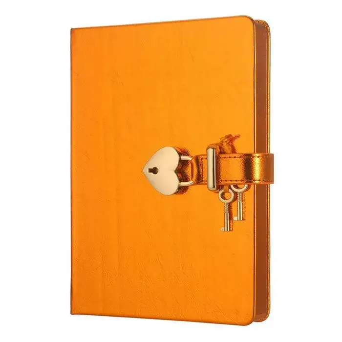 Victoria's Journals Hush Hush Turuncu Kalp Kilitli Özel 160 Yp 13x18 - 1