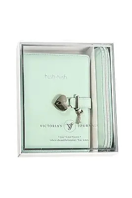 Victorias Journals Hush Hush Yeşil Kalp Kilitli Özel 160 Yp 13x18 Cm + Kalemlik - 1