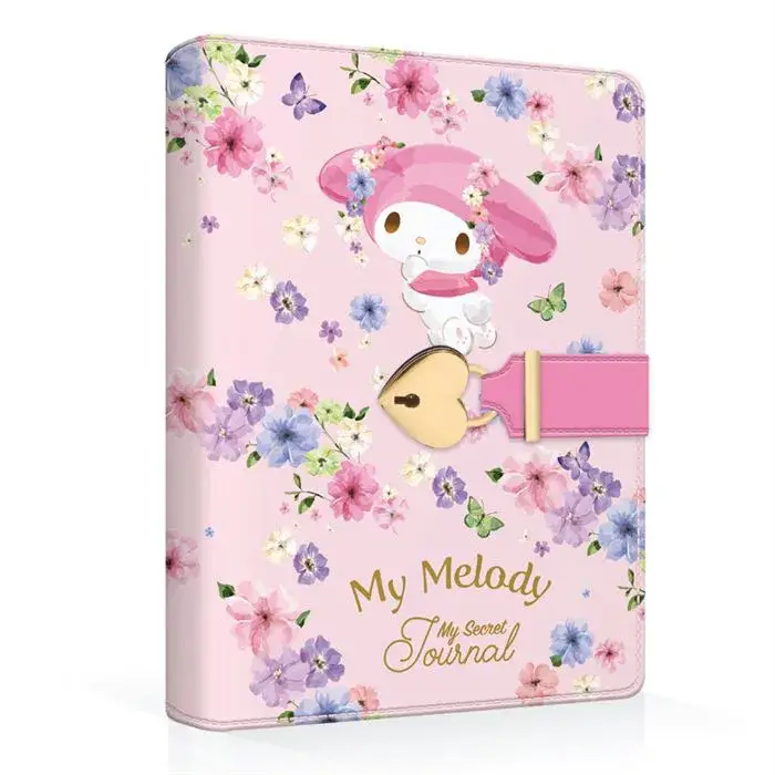 Victoria's Journals Kuromi Kalp Kilitli Günlük Renkli Özel 192 Yp A6 - 1