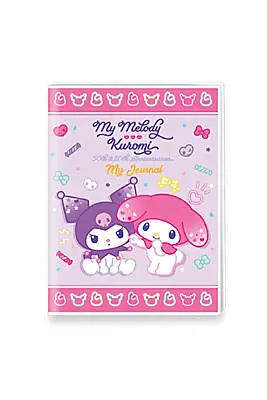 Victorias Journals Kuromi Mini Journal A6 128 Yp Pembe - 1