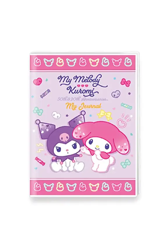 Victorias Journals Kuromi Mini Journal A6 128 Yp Pembe - 1