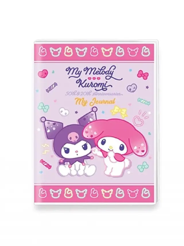 Victorias Journals Kuromi Mini Journal A6 128 Yp Pembe - 2