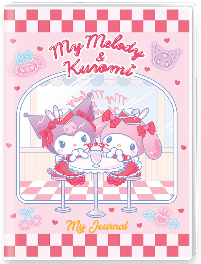 Victorias Journals Kuromi Mini Journal A7 128 Yp - 1