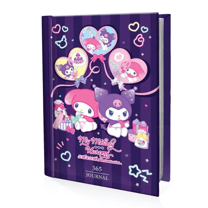 Victoria's Journals Kuromi & My Melody 365 Gün Günlük Çizgili 368 Yp A7 - 1
