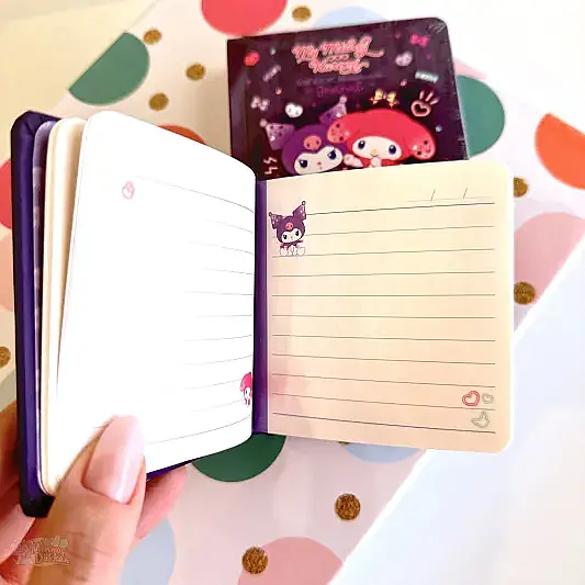 Victorias Journals Kuromi My Melody Not Defteri Çizgili 192 Yp 9x9 Cm - 4