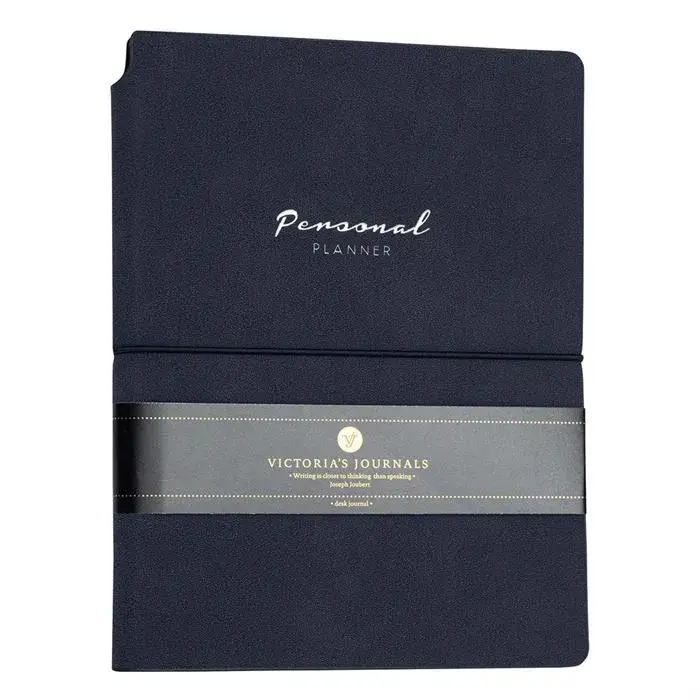 Victoria's Journals Mekanizmalı Lila Deri Ivory Çizgili 96 Yp A6 - 2