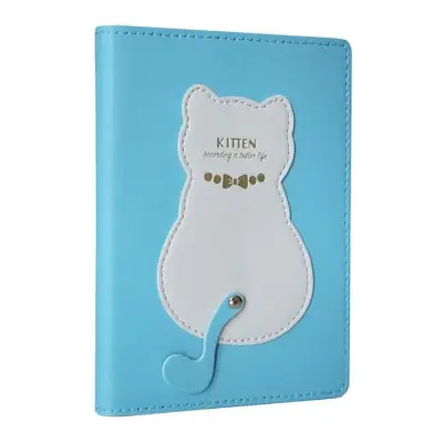 Victoria's Journals Mekanizmalı Mavi Deri Ivory Çizgili 96 Yp A6 - 1