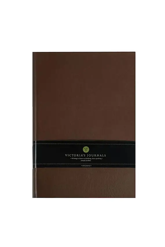 Victorias Journals Softtones Kahverengi Çizgili 128 Yp A5 - 1