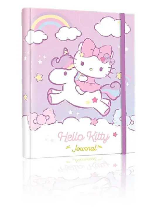 Victorias Journals Unicorn Hello Kitty Gizli Spiralli Özel 160 Yp 17 x 24 - 2