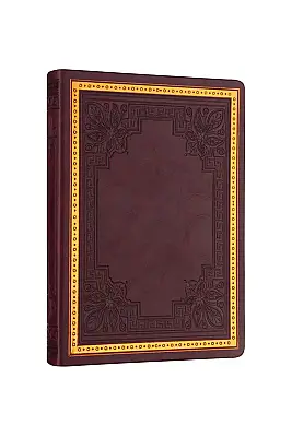 Victorias Journals Vintage Old Book Koyu Kahverengi Çizgili 160 Yp 14 x 20 - 1