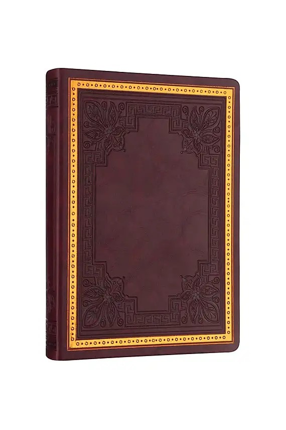 Victorias Journals Vintage Old Book Koyu Kahverengi Çizgili 160 Yp 14 x 20 - 1