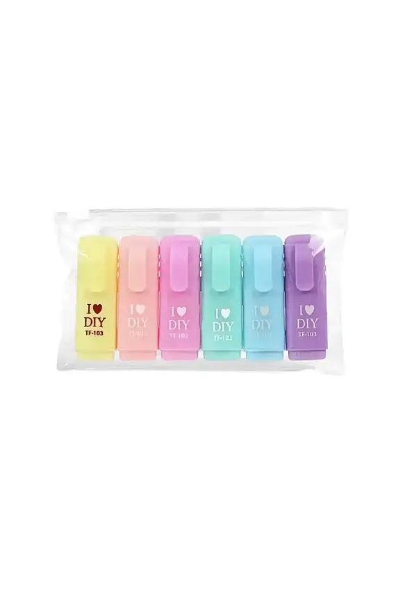 Vtk Fosforlu Kalem Mini 6 Lı Set - 1