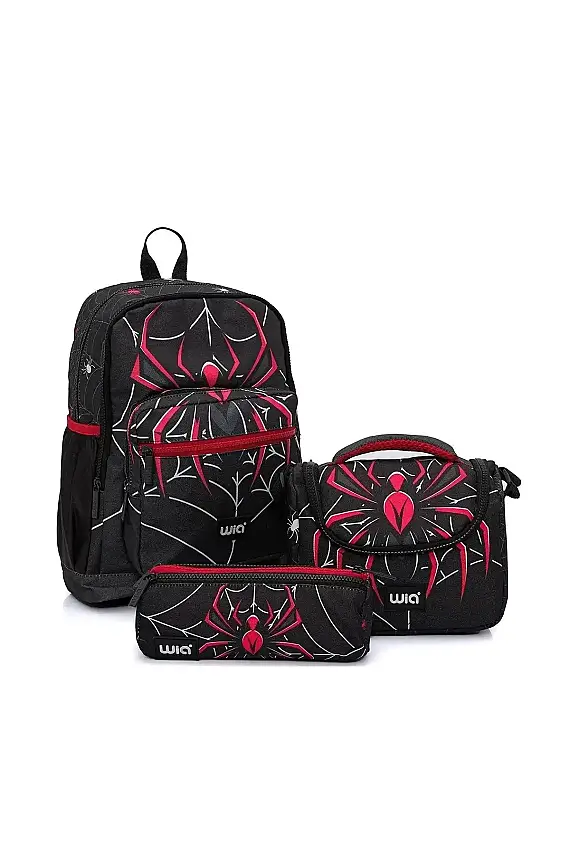 Wia Spider Erkek Çocuk Çanta Seti Siyah - 1