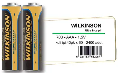 Wilkinson İnce Kalem Pil R03 AAA Ultra - Wilkinson (1)