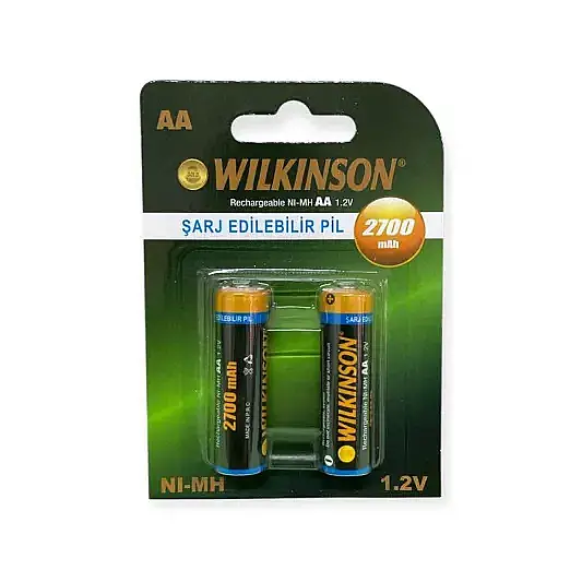 Wilkinson Şarjlı Kalem Pil AA 2700 mAh 2 Li - 1
