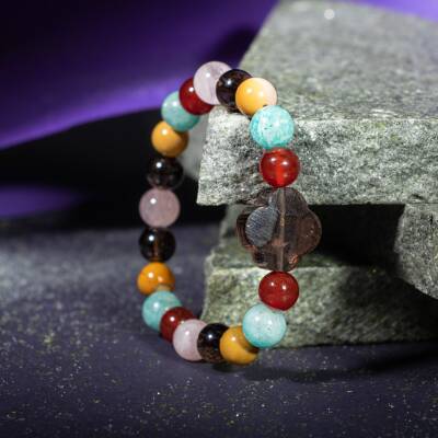 Yay Burcu Bileklik Ametist, Kalsit, Labradorit, Lapis Lazuli - 3