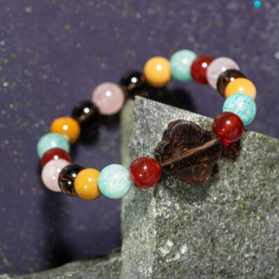 Yay Burcu Bileklik Ametist, Kalsit, Labradorit, Lapis Lazuli - 4